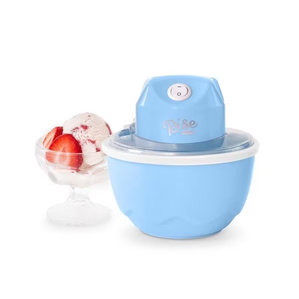 Blue 0.5 qt Ice Cream Maker 6.1 in. H X 6.3 in. W X 6.3 in. L, Rise By Dash, Mfr#: RPIC100GBSK04